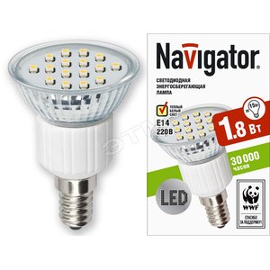 Лампа светодиодная LED 1.6вт E14 тепло-белый (94252 NLL-PAR16) - Navigator Group