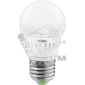 Лампа светодиодная LED 5вт Е27 теплая (шар) (94266 NLL-G45) - Navigator Group