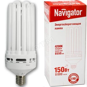 Лампа энергосберегающая КЛЛ 150/840 E40 D126x333 8U (94275 NCL-8U) - Navigator Group