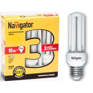 Лампа КЛЛ 13/827 Е27 D40x133 3U(кратн.3шт.упак)Navigator (94400 NCL6-3U) - Navigator Group