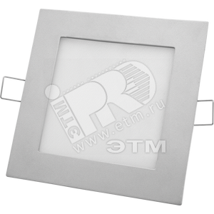Светильник светодиодный ДВО-11w 4000К 800Лм квадратный slim серебро (94457 NLP-S1) - Navigator Group