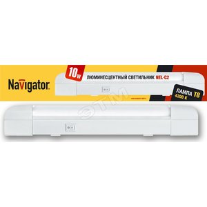 Светильник ЛПБ-10w ЭПРА с лампой Т8 G13 с выключателем (94519 NEL-C2) - Navigator Group