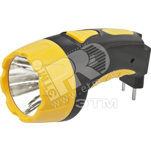 Фонарь светодиодный NPT-CP08-ACCU 1LED 1Вт  аккумуляторный с вилкой для зарядки пластик (94954) - Navigator Group