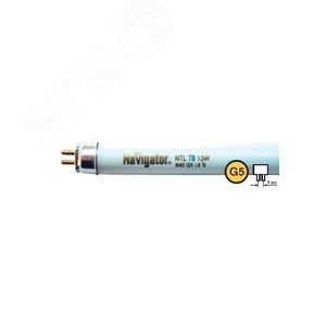 Лампа линейная люминесцентная ЛЛ 8вт NTL-Т5 860 G5 дневная