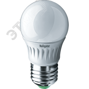 Лампа светодиодная LED 5вт E27 теплая шар - Navigator Group