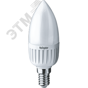 Лампа светодиодная LED 5вт E14 белый матовая свеча - Navigator Group