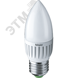 Лампа светодиодная LED 5вт E27 белый матовая свеча - Navigator Group
