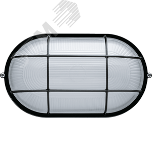 Светильник НПП-100w термостойкий овальный с черной решеткой IP54 - Navigator Group
