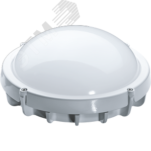 Светильник светодиодный ДБП-8w круглый 4000K 560 Лм IP65 металлический белый