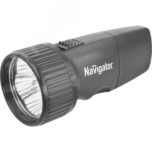 Фонарь светодиодный NPT-CP02-ACCU 5LED аккумуляторный с вилкой для зарядки пластик - Navigator Group