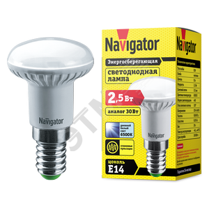 Лампа светодиодная LED рефлекторная 2.5вт Е14 R39 дневной (61254 NLL-R) - Navigator Group