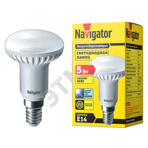 Лампа светодиодная LED рефлекторная 5вт Е14 R50 дневной (61255 NLL-R) - Navigator Group