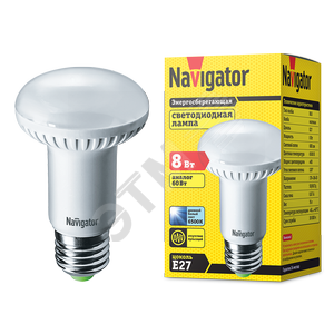 Лампа светодиодная LED рефлекторная 8вт Е27 R63 дневной (61257 NLL-R) - Navigator Group