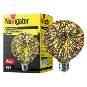 Лампа светодиодная LED 4вт E27 3D-G105 (61488 NLL-3D) - Navigator Group