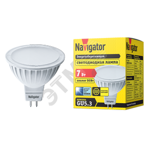 Лампа светодиодная LED 7вт 230в GU5.3 дневная - Navigator Group