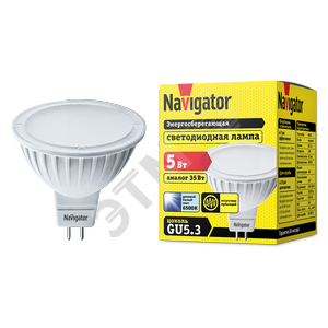 Лампа светодиодная LED 5вт 230в GU5.3 дневная - Navigator Group