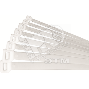 Хомуты 71 888 NCT-036-100-20/WH(20 шт)