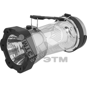Фонарь светодиодный NPT-CA12-4AA 1Вт+5LED 100лм 75м многофункциональный кемпинг+прожектор пластик (94997) - Navigator Group