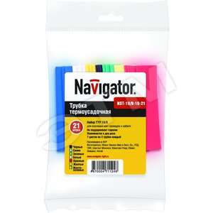 Набор термоусадочных трубок 35/17.5 (7 цветов по 3шт) 10см (71130) - Navigator Group