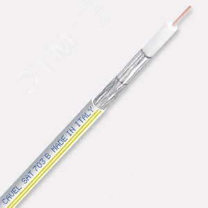 Кабель коаксиальный SAT 703 B ARC белый - CAVEL