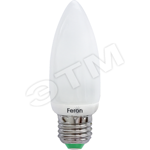 Лампа энергосберегающая КЛЛ 11/840 Е27 D38х116 свеча (ELC73) - Feron