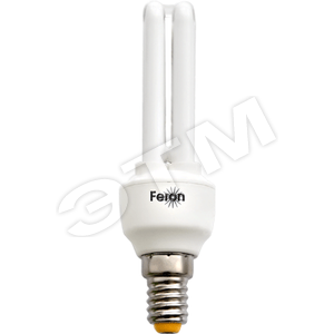 Лампа КЛЛ 7/827 Е14 D32х94 2U Feron (ELT12) - Feron