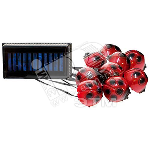 881CD 9*LED 142*74*283мм божьи коровки гирлянда (6082) - Feron
