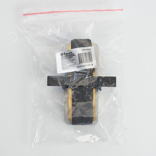 Коннектор прямой черный для встраиваемого шинопровода 4