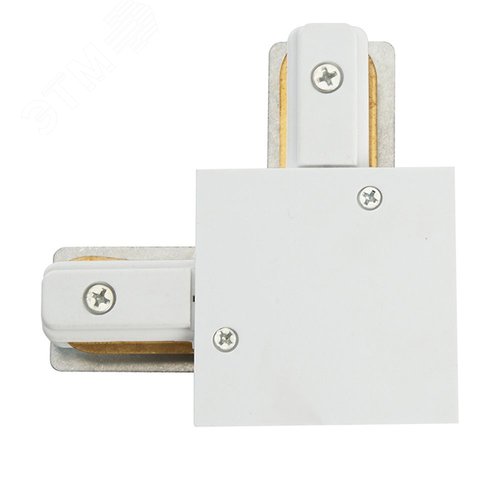 Коннектор угловой белый для встраиваемого шинопровода 2