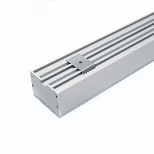 Профиль накладной Линии света алюминиевый 2 м серебро матовый экран 2 заглушки 4 крепежа для светодиодных лент 2