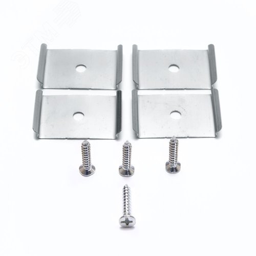 Профиль накладной Линии света алюминиевый 2 м серебро матовый экран 2 заглушки 4 крепежа для светодиодных лент 4