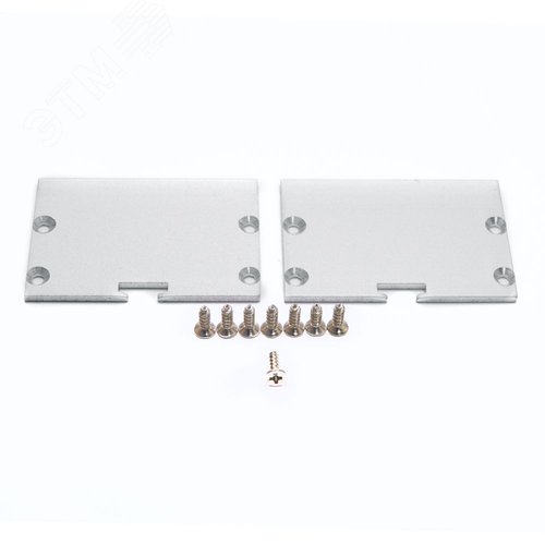 Профиль накладной Линии света алюминиевый 2 м серебро матовый экран 2 заглушки 4 крепежа для светодиодных лент 5