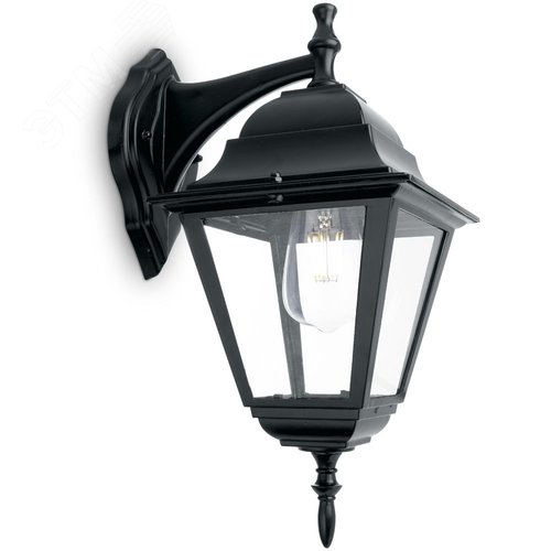 Светильник 4202 100W 230 В E27 215х185х405мм черный