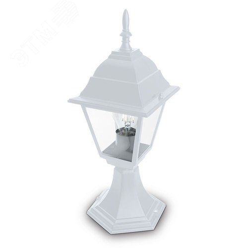 Светильник садово-парковый 4204 100W 230V E27 185*185*440мм белый | 11029 | FERON