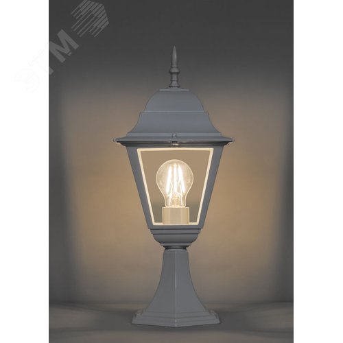 Светильник садово-парковый 4204 100W 230V E27 185*185*440мм белый | 11029 | FERON 2