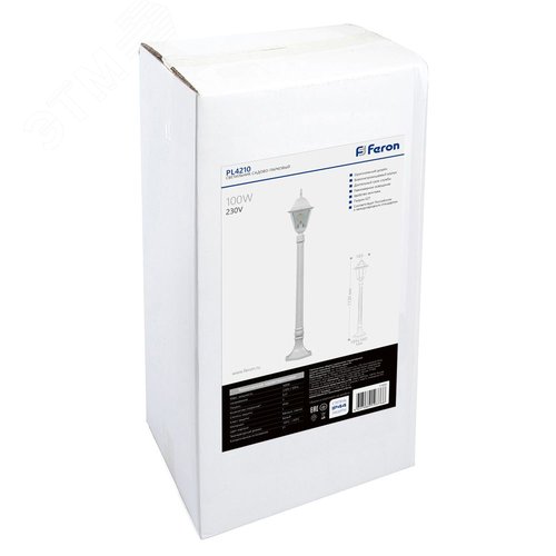 Светильник 4210 100W 230V E27 1200мм белый СТОЛБ 5