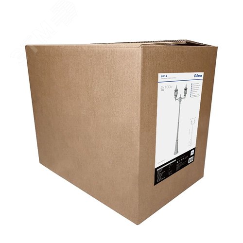 Светильник садово-парковый 8114 2*100W 230V E27 2*(155*590*2290мм) белый | 11210 | FERON - фото 4