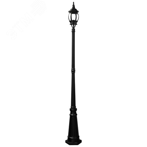 Светильник НТУ-100w столб=2.26м Е27 IP44 черный 2