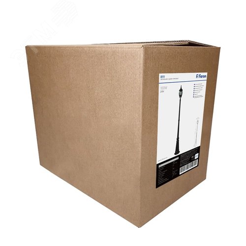 Светильник НТУ-100w столб=2.26м Е27 IP44 черный 7