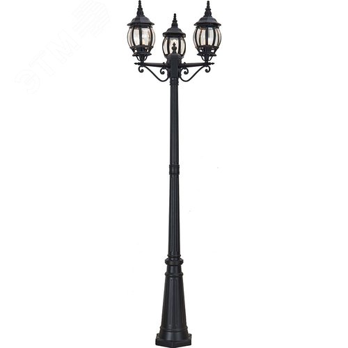 Светильник НТУ-3х100w столб Е27 IP44 черный - фото 2