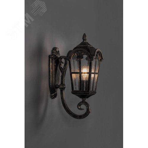 Светильник PL102 60W 230 В E27 250х160х370 черное золото (на стену вверх) 2