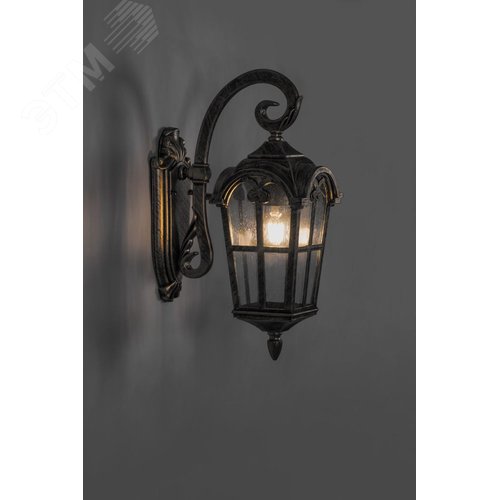 Светильник НБУ-60w вниз Е27 IP44 черное золото 2