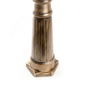 Светильник НТУ-3х60w столб Е27 IP44 черное золото 3