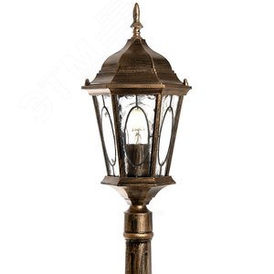 Светильник НТУ-60w столб Е27 IP44 черное золото 2