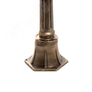 Светильник НТУ-60w столб Е27 IP44 черное золото 3