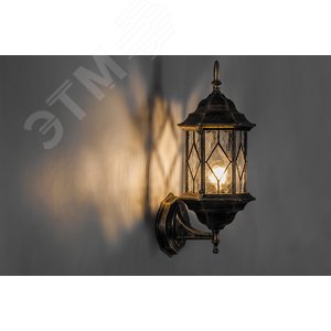 Светильник НБУ-60w вверх Е27 IP44 черный/золото - фото 2