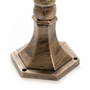 Светильник НТУ-60w столб Е27 IP44 черное золото 3