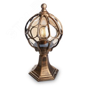 Светильник НТУ-60w столб-0.38м Е27 IP44 черное золото 2