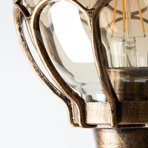 Светильник НТУ-60w столб-0.38м Е27 IP44 черное золото 3