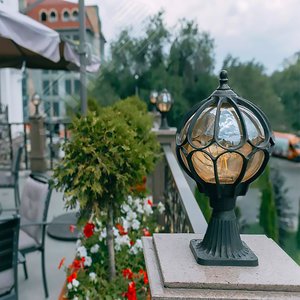 Светильник НТУ-60w столб-0.38м Е27 IP44 черное золото 4